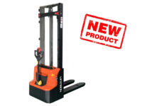 Noblelift PSE12BD, wstępne unoszenie, transport dwóch palet, przejazd po nierównościach