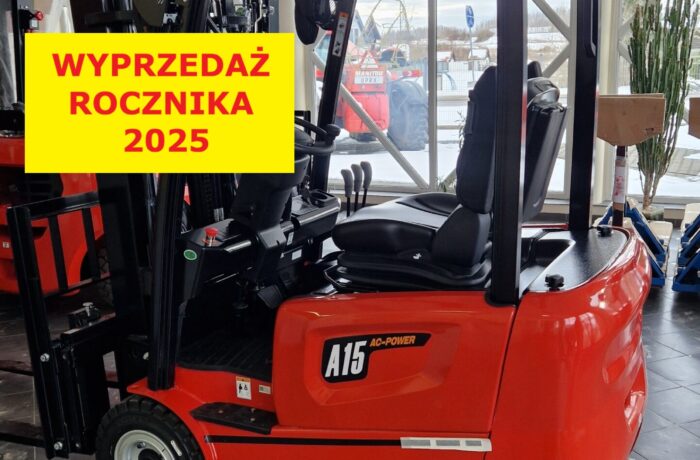 Wózek elektryczny 3 kołowy REDDOT CPDS15-AC8G 1500 kg, 3,0m przesuw