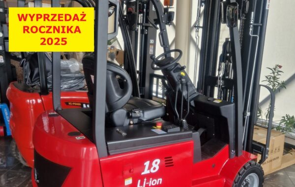 Wózek widłowy elektryczny REDDOT CPD18LE Li ion 1800 kg, 4,8 m