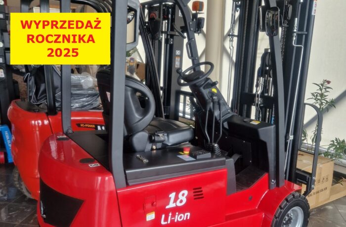 Wózek widłowy elektryczny REDDOT CPD18LE Li ion 1800 kg, 4,8 m