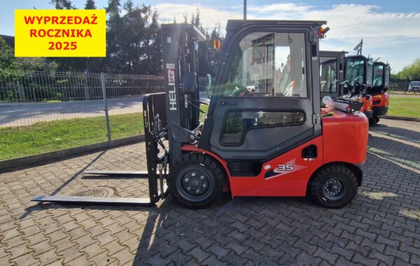 Wózek widłowy HELI CPQYD35, spalinowy Benzyna/ LPG, 3500 kg, maszt 4,5 m