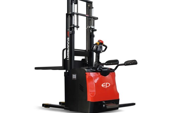 Wózek z masztem EP Equipment ES16-RS PV, 4,5m, wspomaganie skrętu, składany podest, proporcjonalne sterowanie